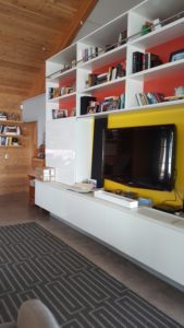 Design Features- Sunken Carpet and Modified Cabinetry